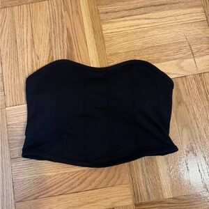 Black Strapless Tube Top Padded